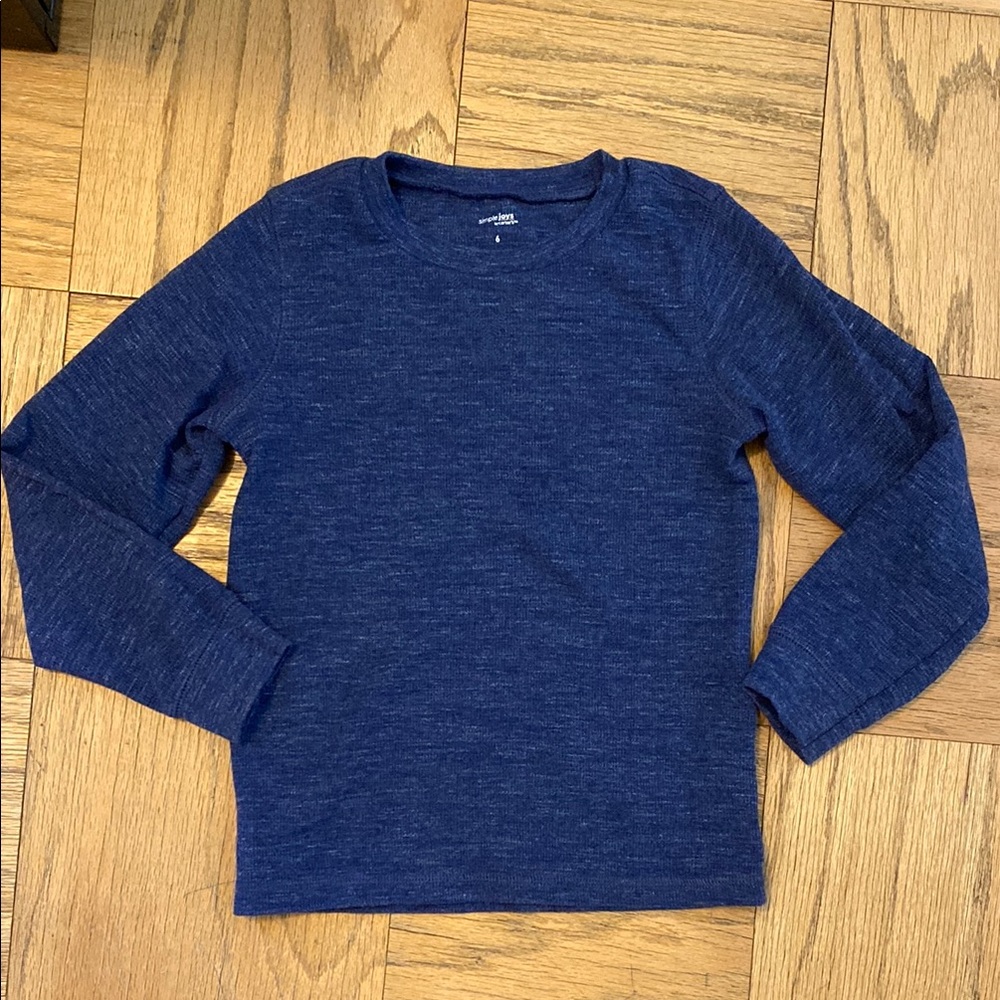 Navy Blue Long Sleeve Shirt